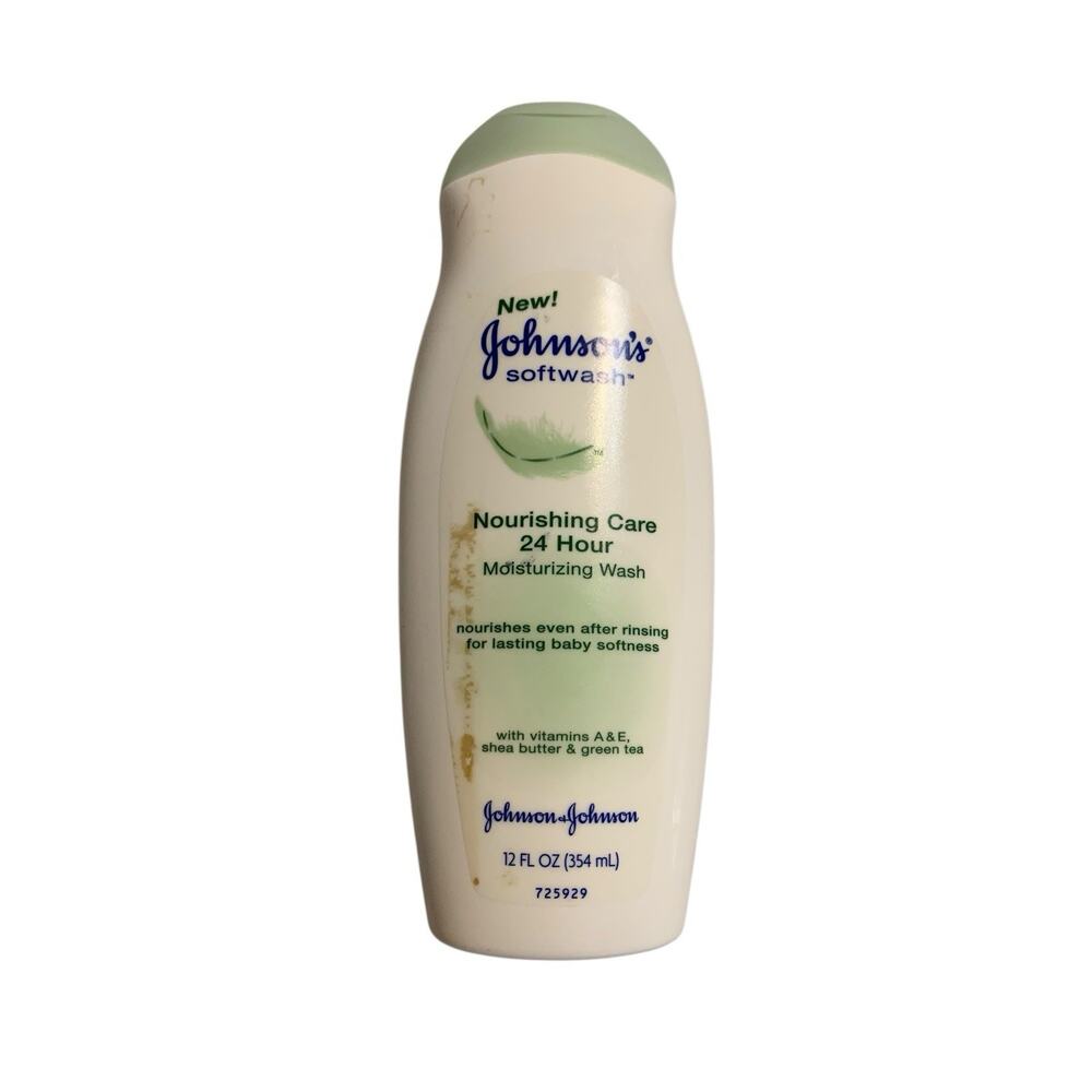 New Johnson’s Softwash Nourishing Care 24 Hour Moisturizing WASH 12 oz Disc